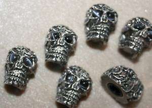 Metallknopf Potiknopf Skull chrom Knopf Hammeroptik  