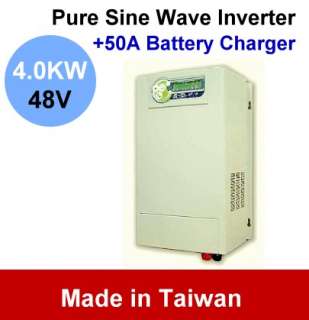 4000W pure sine wave DC to AC power inverter 48V + 50A battery charger 