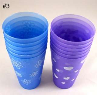   Plastic Drinking Cups – 3 different designs to Choose From  