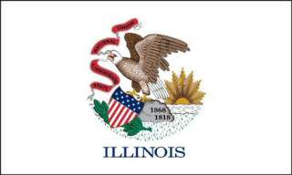 NEW HUGE 3 x 5 ILLINOIS STATE FLAG FOR HOME SCHOOL IL  