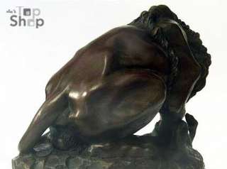 Kampf LÖWE GEGEN COBRA Skulptur Bronze Bronzeskulptur  