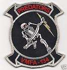 USMC VMFA 134 Marine Fighter Attack Sq Predators Patch
