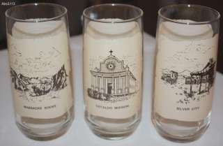 Lot of (3) Oregon Trail Bicentennial Collectors Series Glasses Cups 