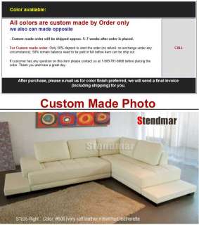 NEW MODERN EURO DESIGN LEATHER SECTIONAL SOFA SETS 1035  