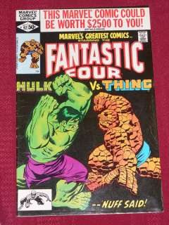Marvels Greatest Comics # FN/VF 92 Hulk vs Thing 1980  