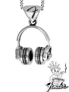 King Baby Studio FENDER Headphones Pendant Silver 925  