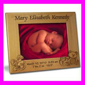 5x7 PERSONALIZED CUSTOM BABY PICTURE FRAME GIFT  