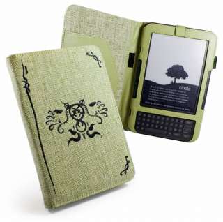   Hemp Pistachio Green Case Cover For  Kindle Keyboard / Kindle 3