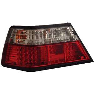 Anzo USA 321051 Mercedes Benz Crystal Lens Red/Clear LED Tail Light 