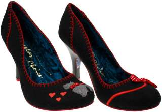 Irregular Choice Scottie Black Red New Womens Shoes  