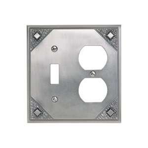 Atlas Homewares Craftsman Combo Switch Plate MCCO P Pewter