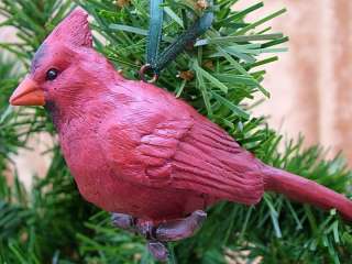 New Male Cardinal Bird Birds Christmas Tree Ornament  