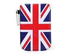   ECOPELLE POUCH per IPHONE 4 4GS NOKIA BLACKBERRY SONY BANDIERA INGLESE