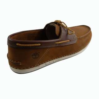 Mens Timberland Leather Boat Shoe Brown Classic Deck Shoes Loafers 