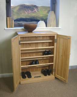 Mobel solid oak furniture shoe storage rack cabinet cupboard  