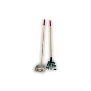  Flexrake 58W Small Scoop and Steel Rake Set with 36 Inch 