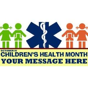  3x6 Vinyl Banner   Generic Childrens Health Month 
