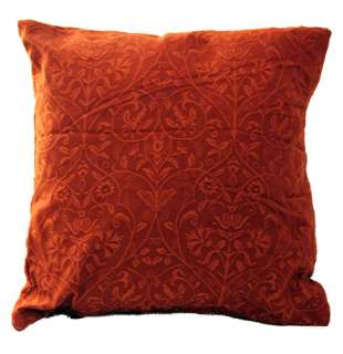 Terracotta Vine Leaf Bespoke Paoletti Cushion Cover  