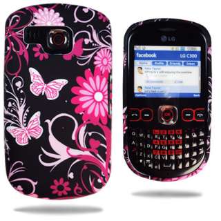 FOR LG C300 TOWN PINK BUTTERFLY FLORA GEL CASE COVER UK  