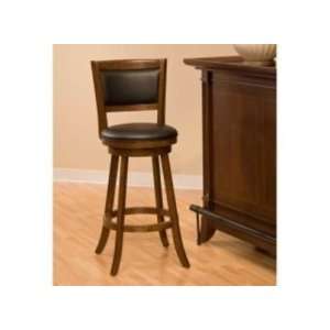 Hillsdale Furniture Dennery Swivel Counter Stool, Cherry, 17 1/2in.W x 