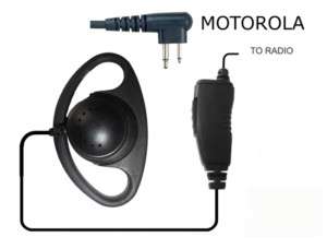 Motorola GP320 / GP340 Covert Headset ( D Ear Series )  