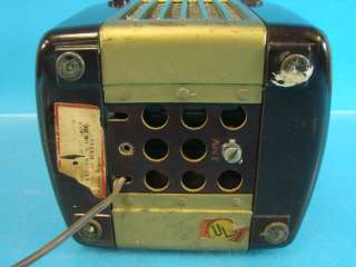 Westinghouse H125 Little Jewel Refrigerator Antique Tube Radio Brown 