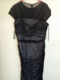 Tadashi Shoji Mesh Illusion Dress (Size L)  