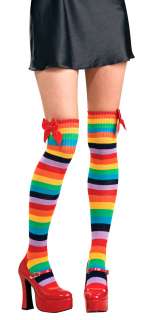 Adult Multi Color Thigh Highs   Stockings, Pantyhose and Tights