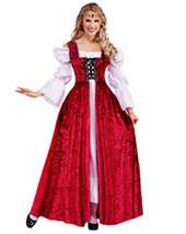 In Stock WOMENS MEDIEVAL LADY LACE UP GOWN ADULT Promo Price $30.59 