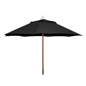   BLK 7.5 foot market style beach umbrella, Black Patio, Lawn & Garden