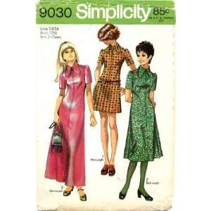  Simplicity 9030 Sewing Pattern Juniors Dress in Three 