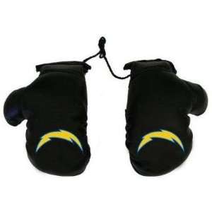Rearview Mirror Mini Boxing Gloves   NFL Football   San Diego Chargers 
