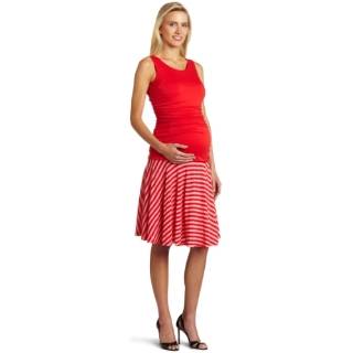 Maternal America Womens Belly Ruched Dress