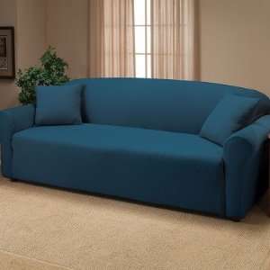 Stretch Jersey Sofa Slipcover in Cobalt Blue