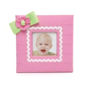  Mud Pie Baby Little Sprout Square Pink Ribbon Picture 
