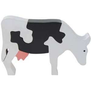  Dairy Cow   3pc Eco Friendly Wooden Jigsaw Puzzle by 