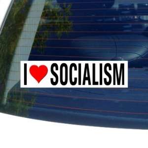  I Love Heart SOCIALISM Window Bumper Sticker Automotive