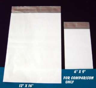 10 Pack 12 x 16 WHITE Poly Mailers Bags Envelopes 12x16  