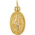 14k miraculous medal pendant st blessed virgin mary pro one
