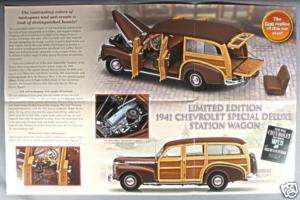 Danbury Mint 1941 Chevy Station Wagon LE Sales Brochure  