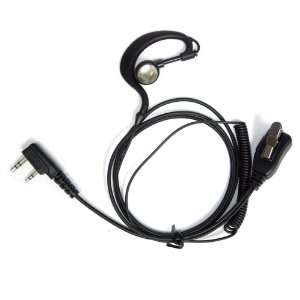   Earhook and Earbud for Kenwood 2 way Radios (Black) Electronics