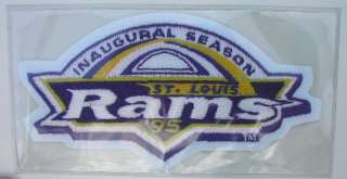 St. Louis Rams Inaugural Season Patch Willabee  