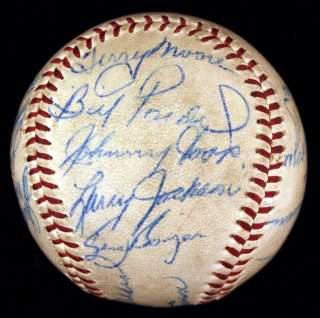 1956 St. Louis Cardinals team signed baseball with Charlie Peete D 