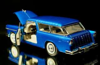 1955 Chevrolet Bel Air NOMAD Wagon Diecast 124 Blue  