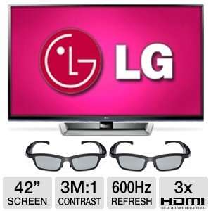  LG 42 Class Plasma 3D HDTV Bundle Electronics