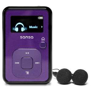 SanDisk Sansa Clip+ 4GB Purple Digital Media  Player + FM Radio for 