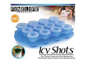    FineLife Set of 12 ICY SHOTS Frozen Ice Shot Glasses