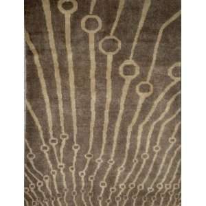   Rugs ADE083BR 9x12 Adeline ADE083 Brown 9x12 Modern Rug Home