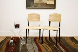Langsam Plywood and Steel Modern Accent Chairs Dining Chairs