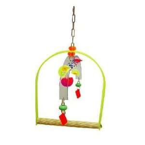  Large Acrylic Swing with Mobile Bird Toy Beauty